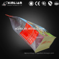 Opaque printed plastic bags for snack food/gusset food packaging bag wholesale